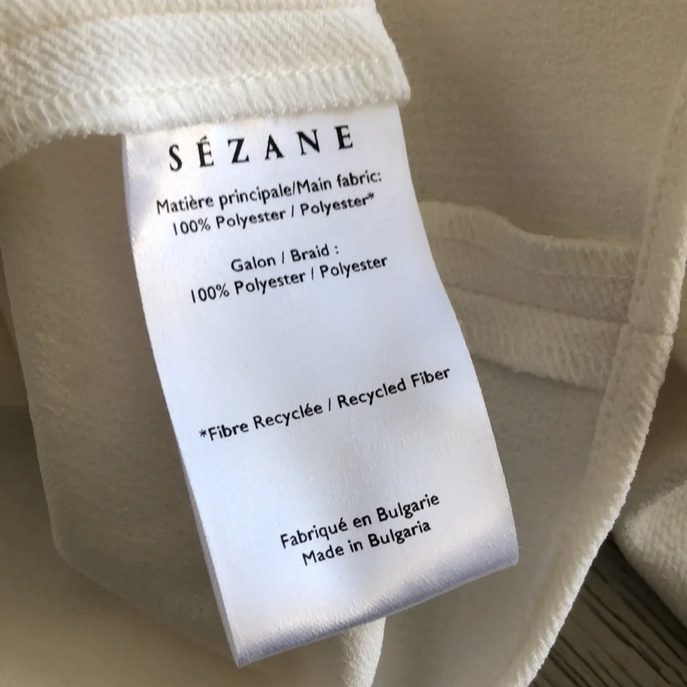 SEZANE Cream-white shirt Size 36 - Picture 11 of 11